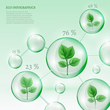 2 Infographics Bio kabarcık