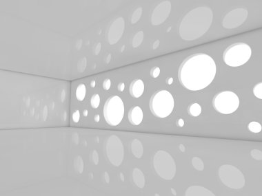 boş showroom 3d render