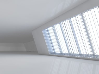 boş showroom 3d render