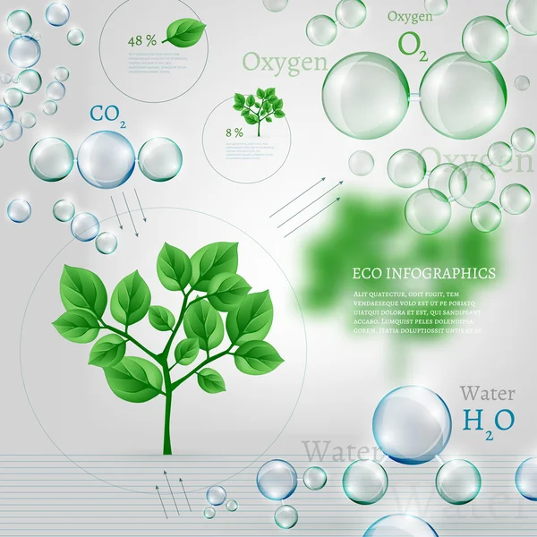 Bioinfografien — Stockvektor