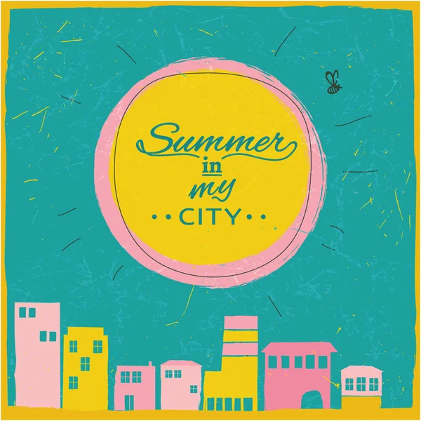 Καλοκαίρι στην πόλη — Διανυσματικό Αρχείο