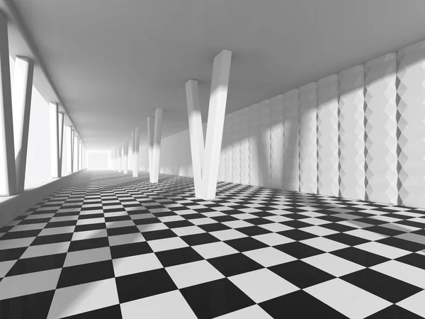 Leeres Interieur 3D-Rendering — Stockfoto