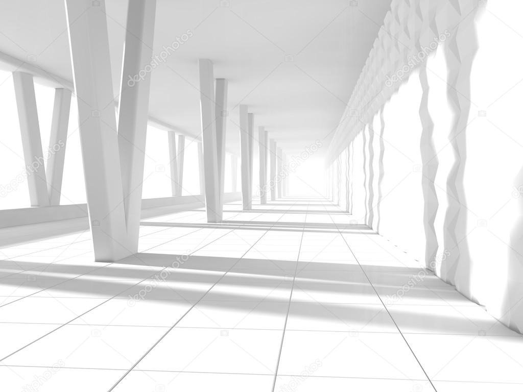 empty interior 3D rendering