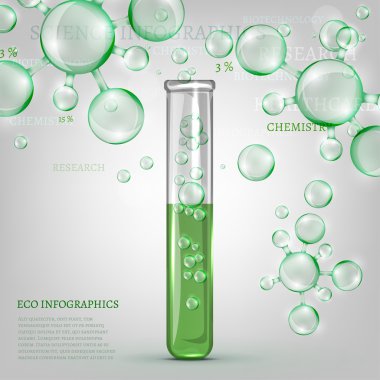 01 Infographics yeşil molekül