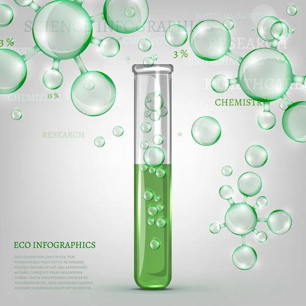 01 Infographics yeşil molekül