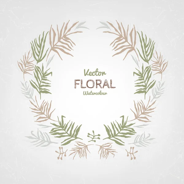 05 blommig Garland — Stock vektor