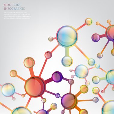 06 Molecule infographic clipart