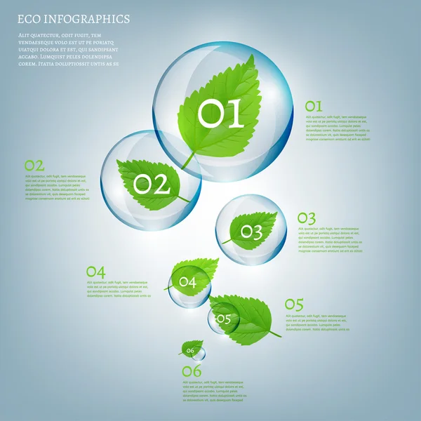 02 Infografik Bioblase — Stockvektor
