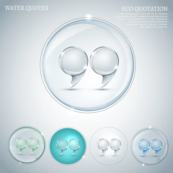 Water quotes — Stockvector