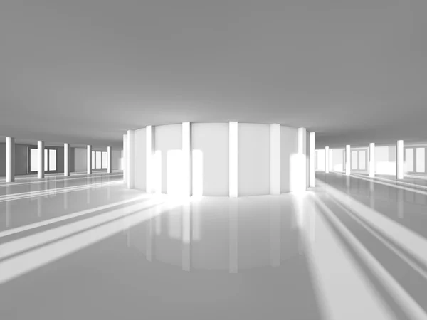 Empty showroom 3D rendering — Stock Photo, Image