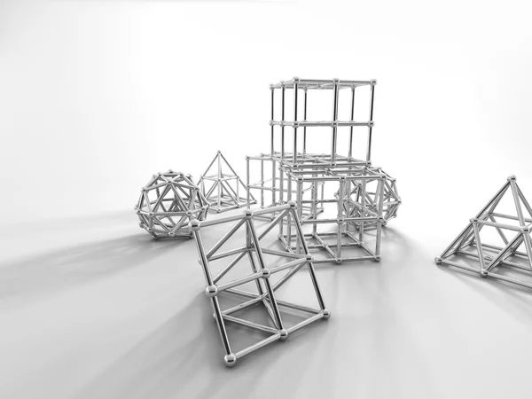 Geometrie abstractă redare 3D — Fotografie, imagine de stoc