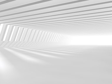 Boş beyaz açık alan 3d render