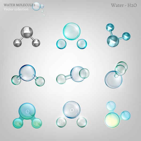Water molecules set