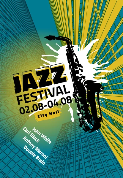 Jazz poster — Stock Vector