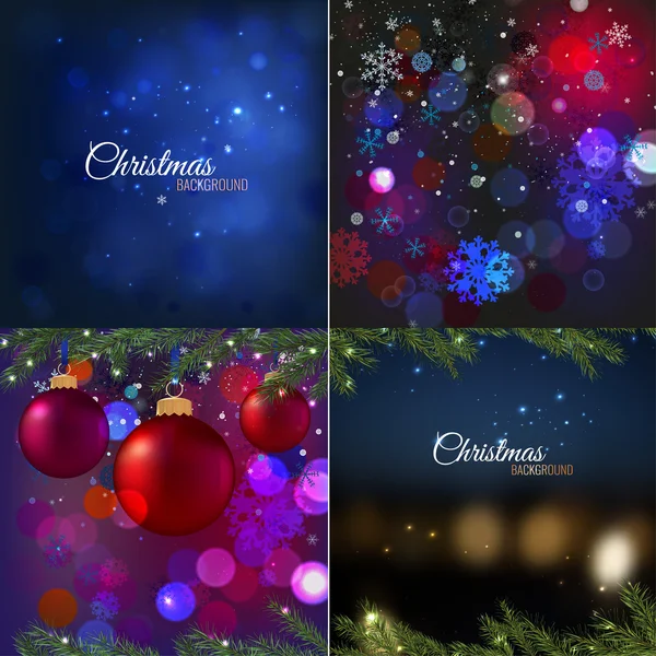 Christmas Background set — Stock Vector