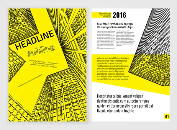 Folleto de negocios cubierta — Archivo Imágenes Vectoriales