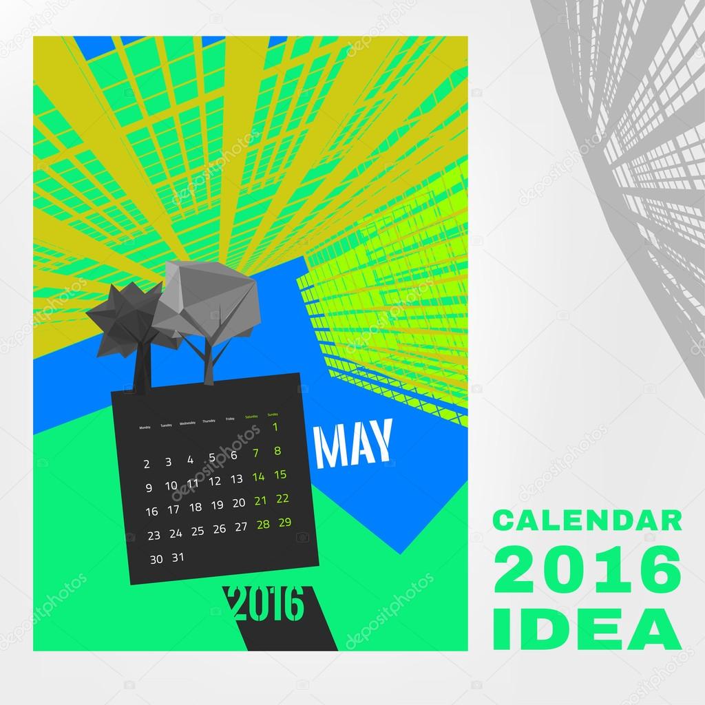 Шаблон Календаря Векторное Изображение ©annyart 83618814