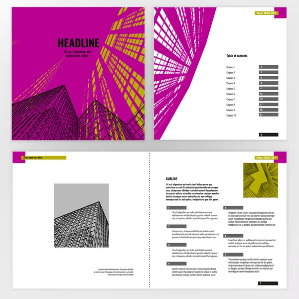 Modèle de brochure — Image vectorielle