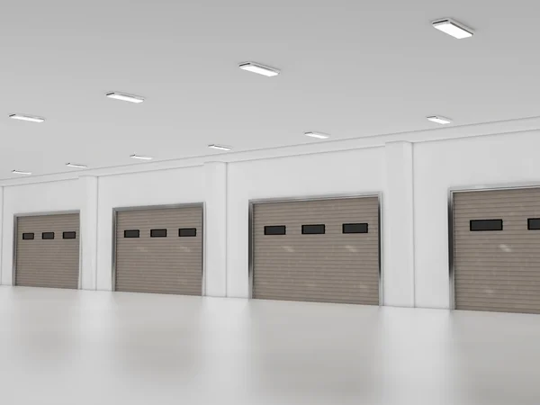 Roller shutter door 3D rendering — 图库照片