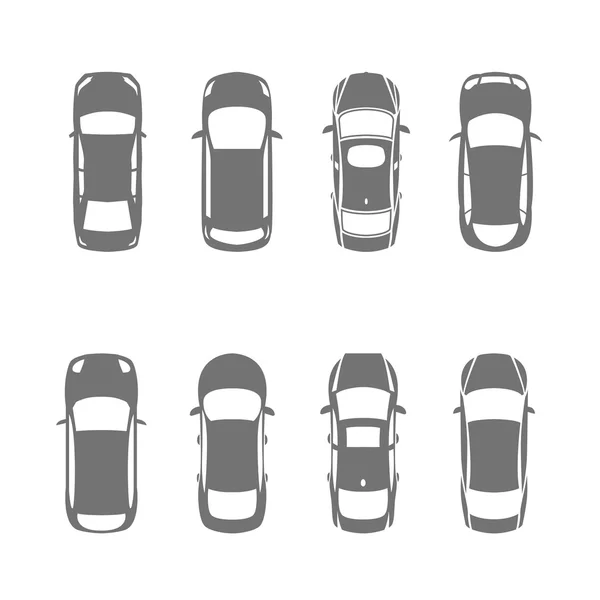 Cars top view — Stock Vector