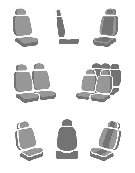 Car Seat icons — Stock Vector