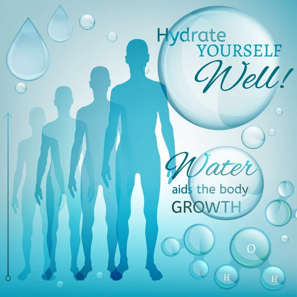Water Body Growth — Stock Vector