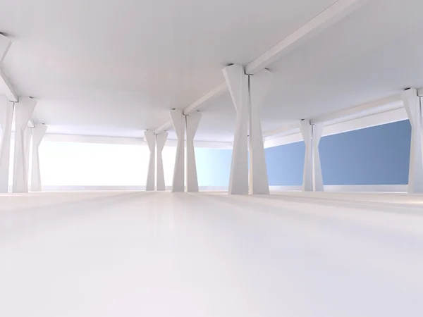 Área de estacionamento subterrânea vazia 3D renderização — Fotografia de Stock