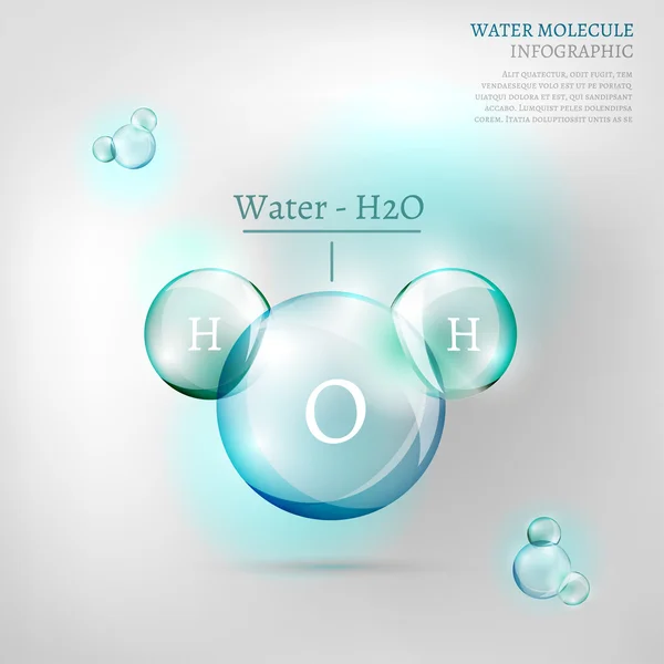 Watermolecuul — Stockvector