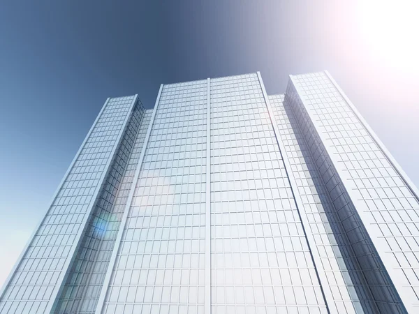 Skyscrapers 3D rendering — Stock Photo, Image