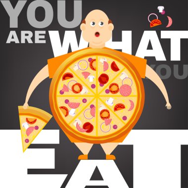 Obesity Concept icon clipart