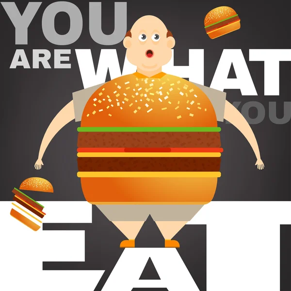 Obesity Concept icon — Stock Vector