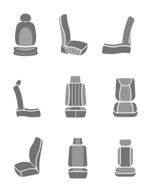 Car Seat icons 06 A