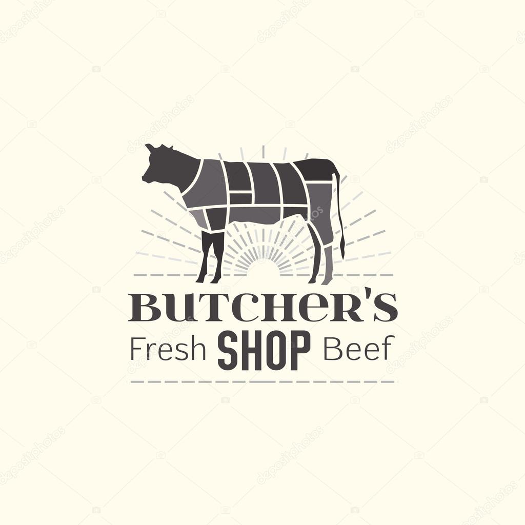 Butcher shop logo