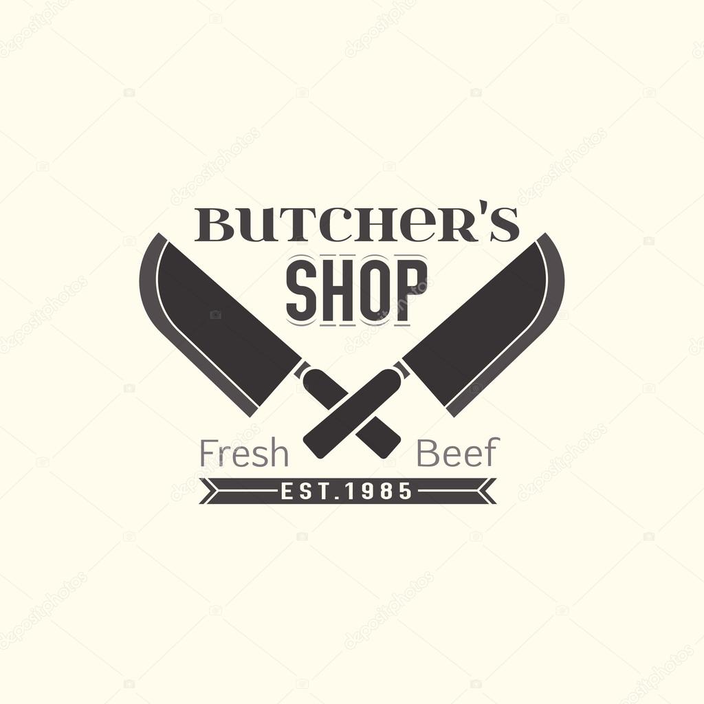 Butcher shop logo