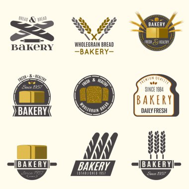 Bakery logos set