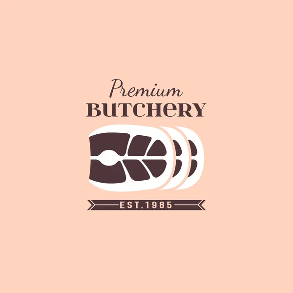 Butcher shop logo 04 A — Stock Vector