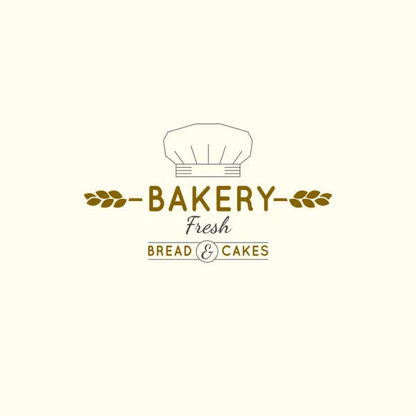 Vector editable Bakery logo — 스톡 벡터