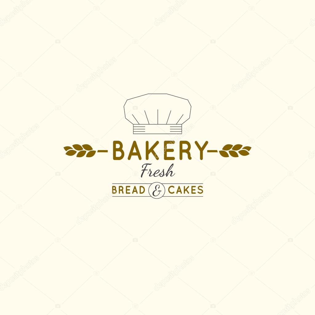 Vector editable Bakery logo