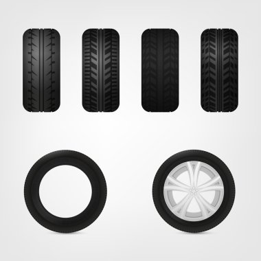 Tires collection vector