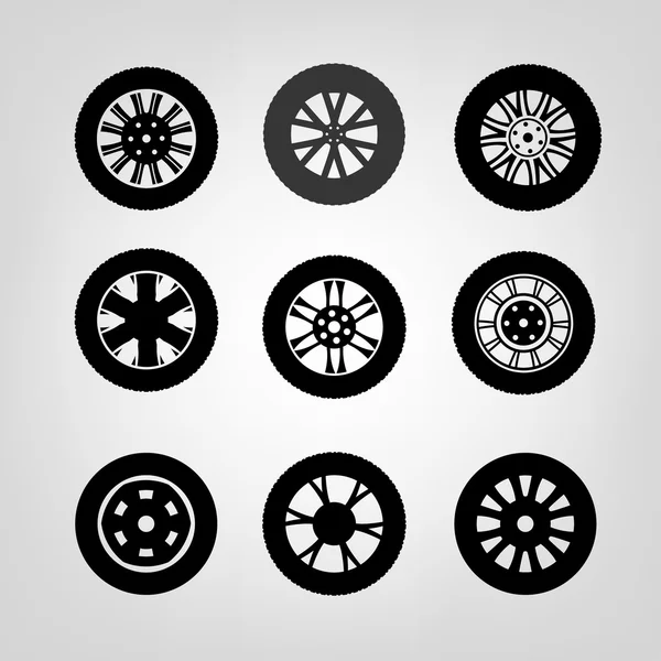 Reifen-Symbole-03 a — Stockvektor