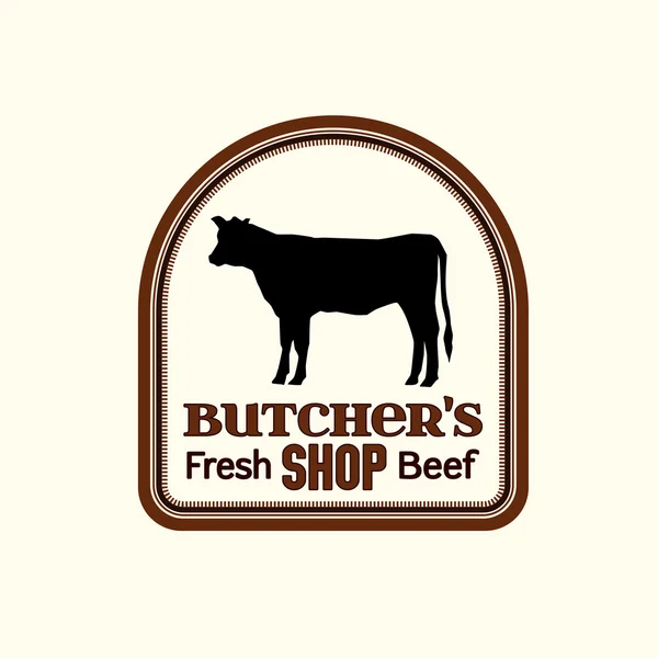 М'ясний магазин логотип — стоковий вектор