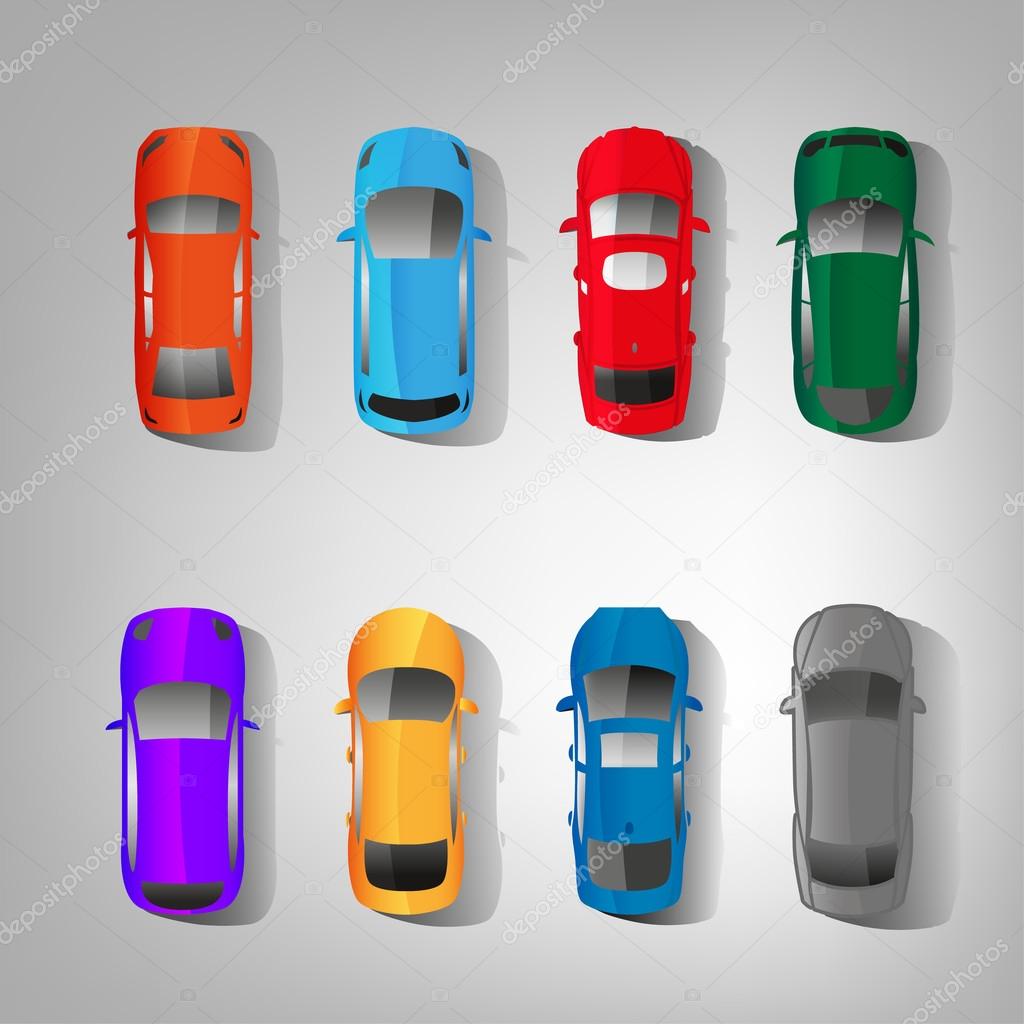 Cars top view