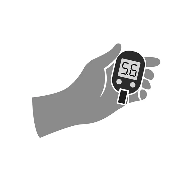 Diabetes Glukometer ikoner — Stock vektor