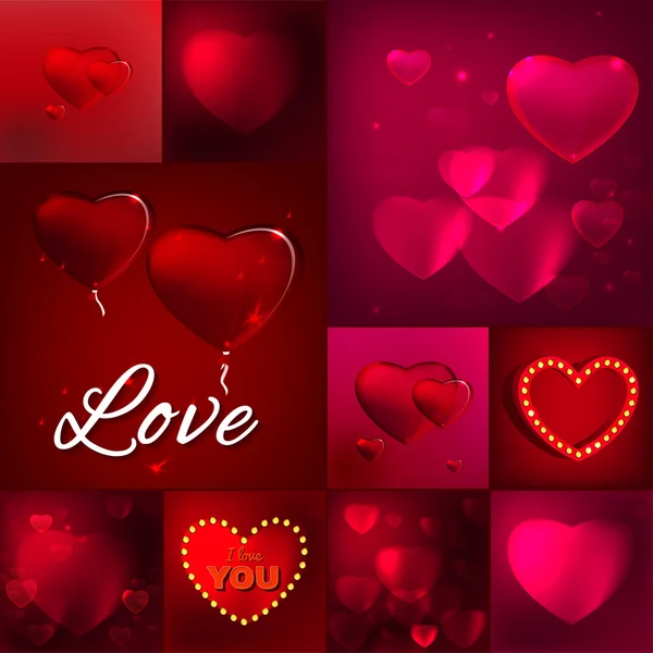 Valentine instellen vector — Stockvector