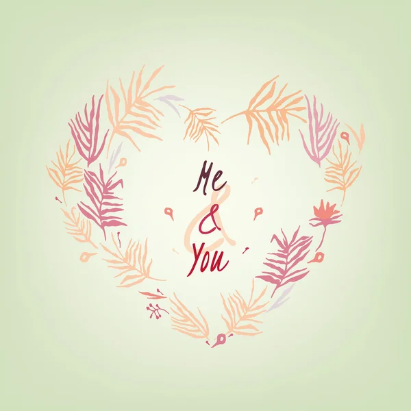 Carte de Saint Valentin amour 03 A — Image vectorielle
