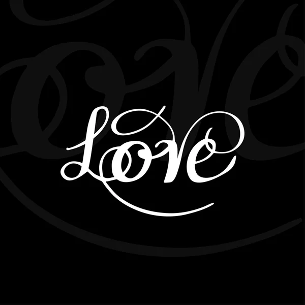 Love typography vector — Stockvector