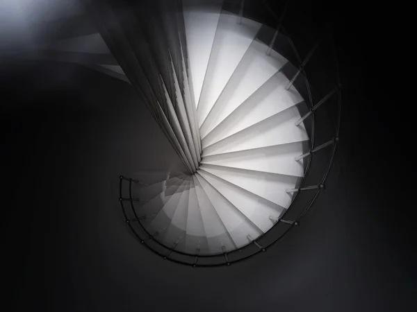 Escalier en colimaçon rendu 3D — Photo