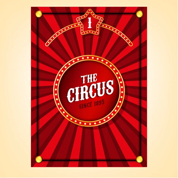 Cartel del circo vectorial — Vector de stock