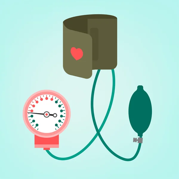 Blood pressure measuring — Stock Vector