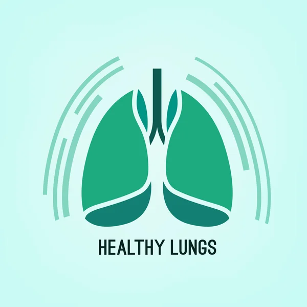 Icona dei polmoni vettoriali — Vettoriale Stock